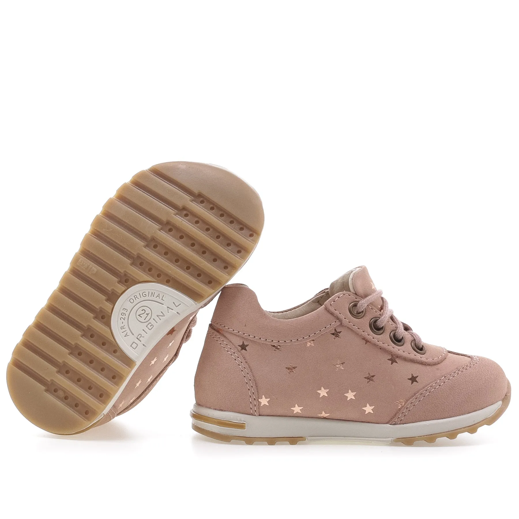 (2176-19) Emel light pink stars Trainers