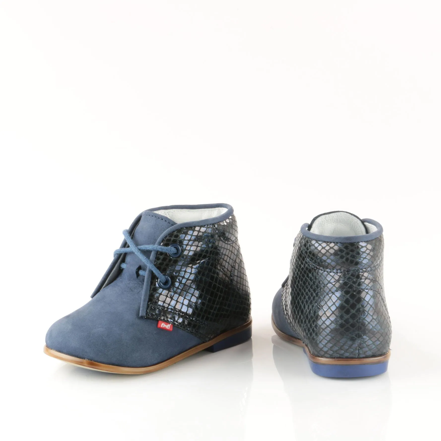 (2195A-1) Navy Lace Up Classics