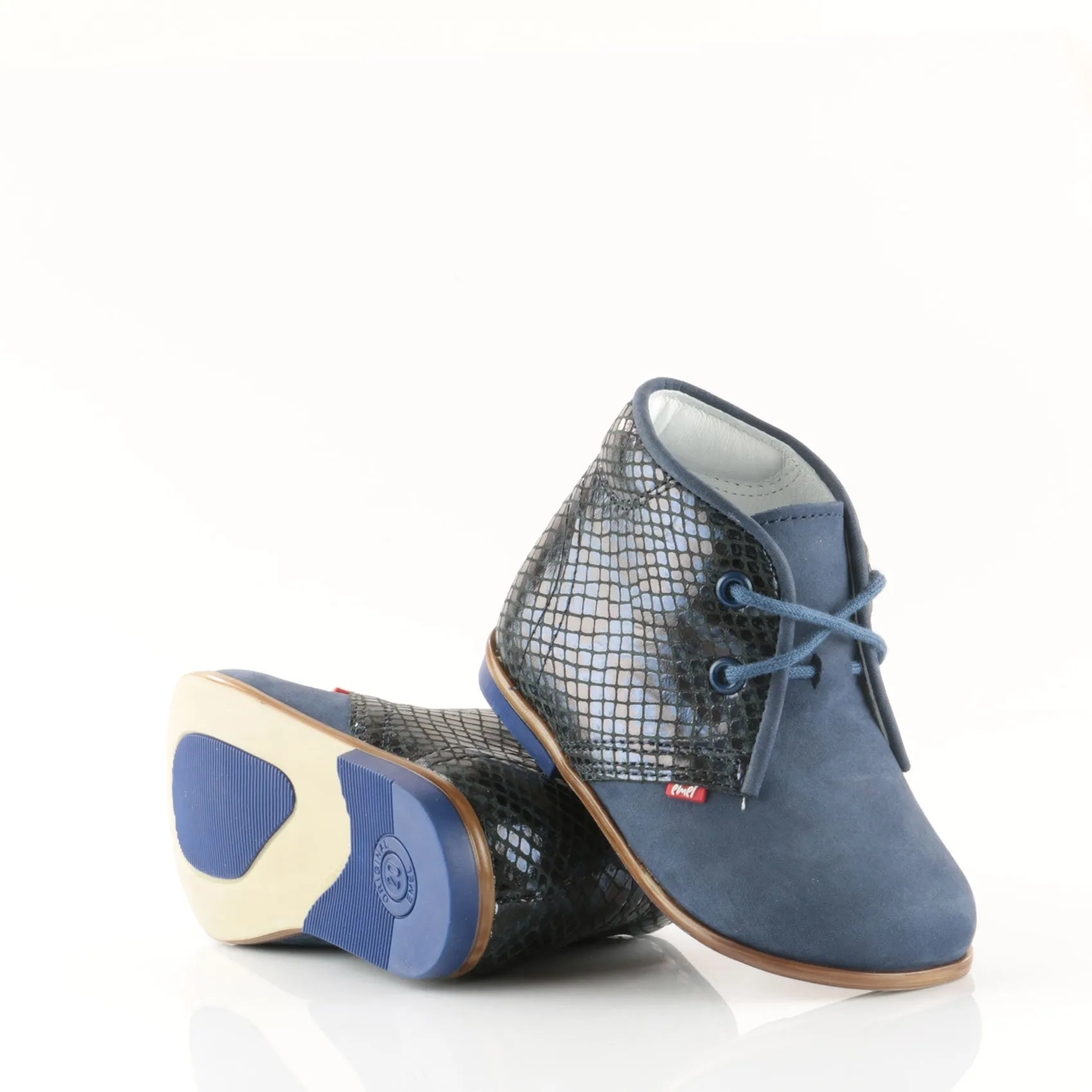 (2195A-1) Navy Lace Up Classics