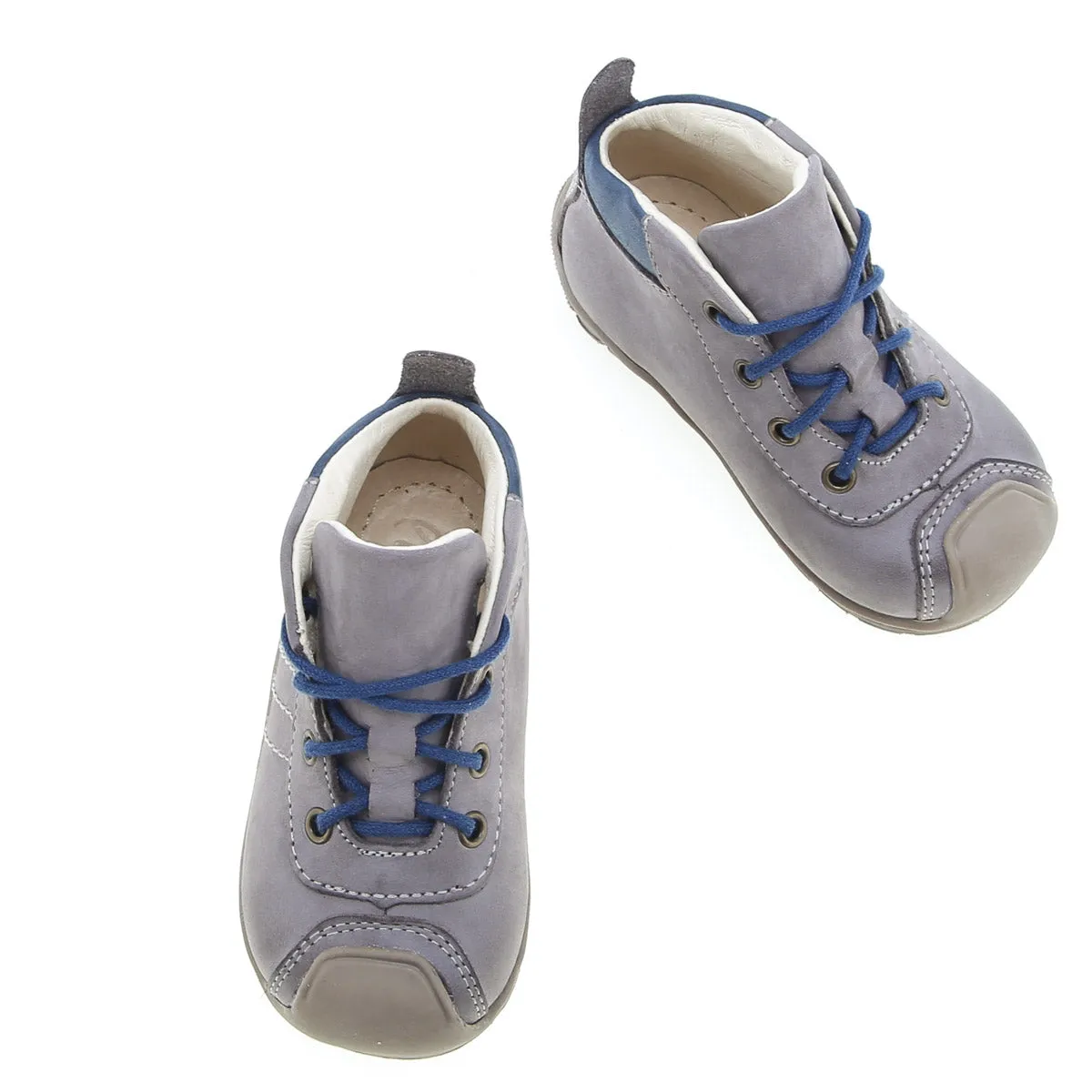 (2347-32) Emel lace up shoes with bumper grey