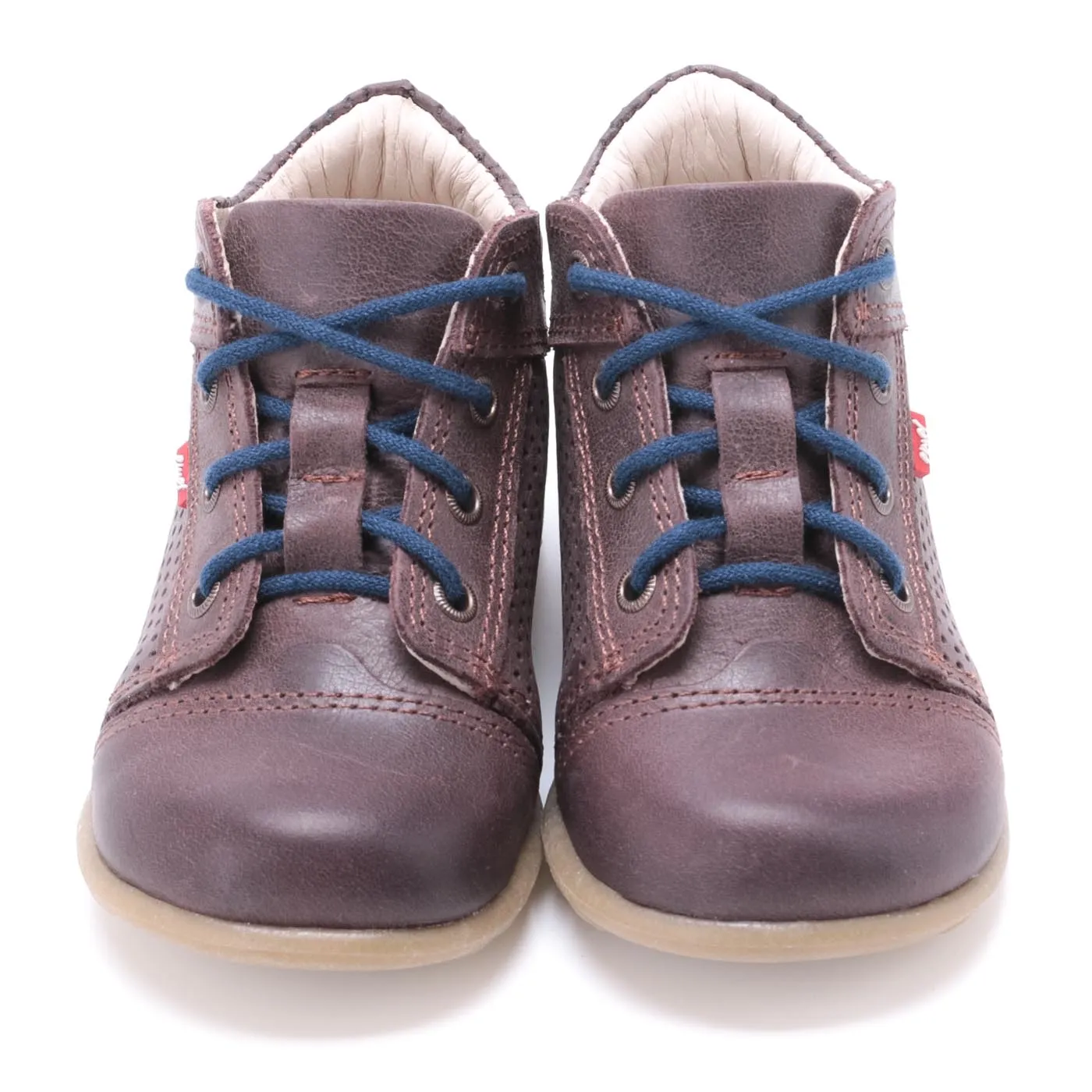 (2429-18) Emel first shoes - dark brown