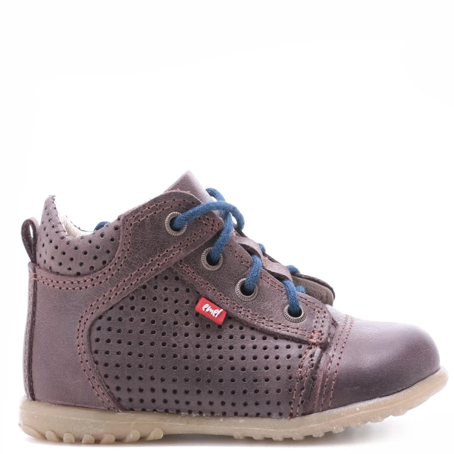 (2429-18) Emel first shoes - dark brown