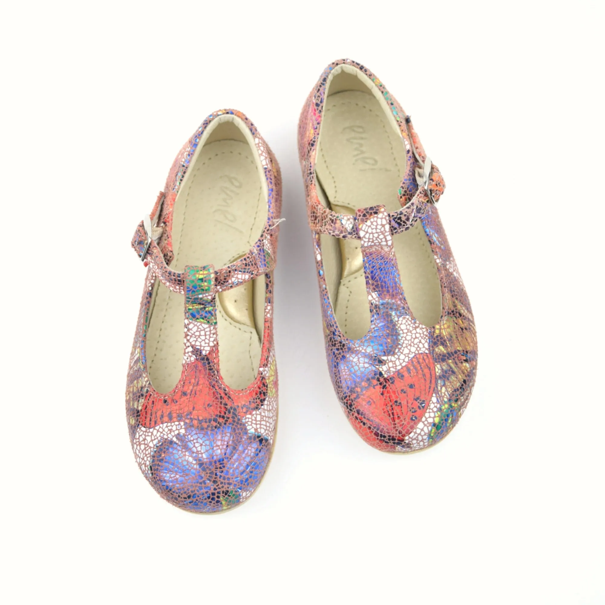 (2480A) Emel balerina shoes gaudi print