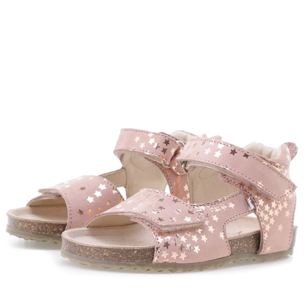 (2508-24/2509-24) Emel pink stars velcro sandals