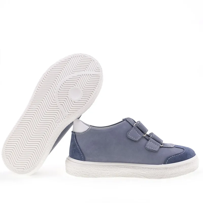 (2708-1) Low Velcro sneakers blue