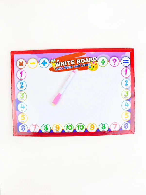 3D Educational Activity White Board Mathematics - Multicolor