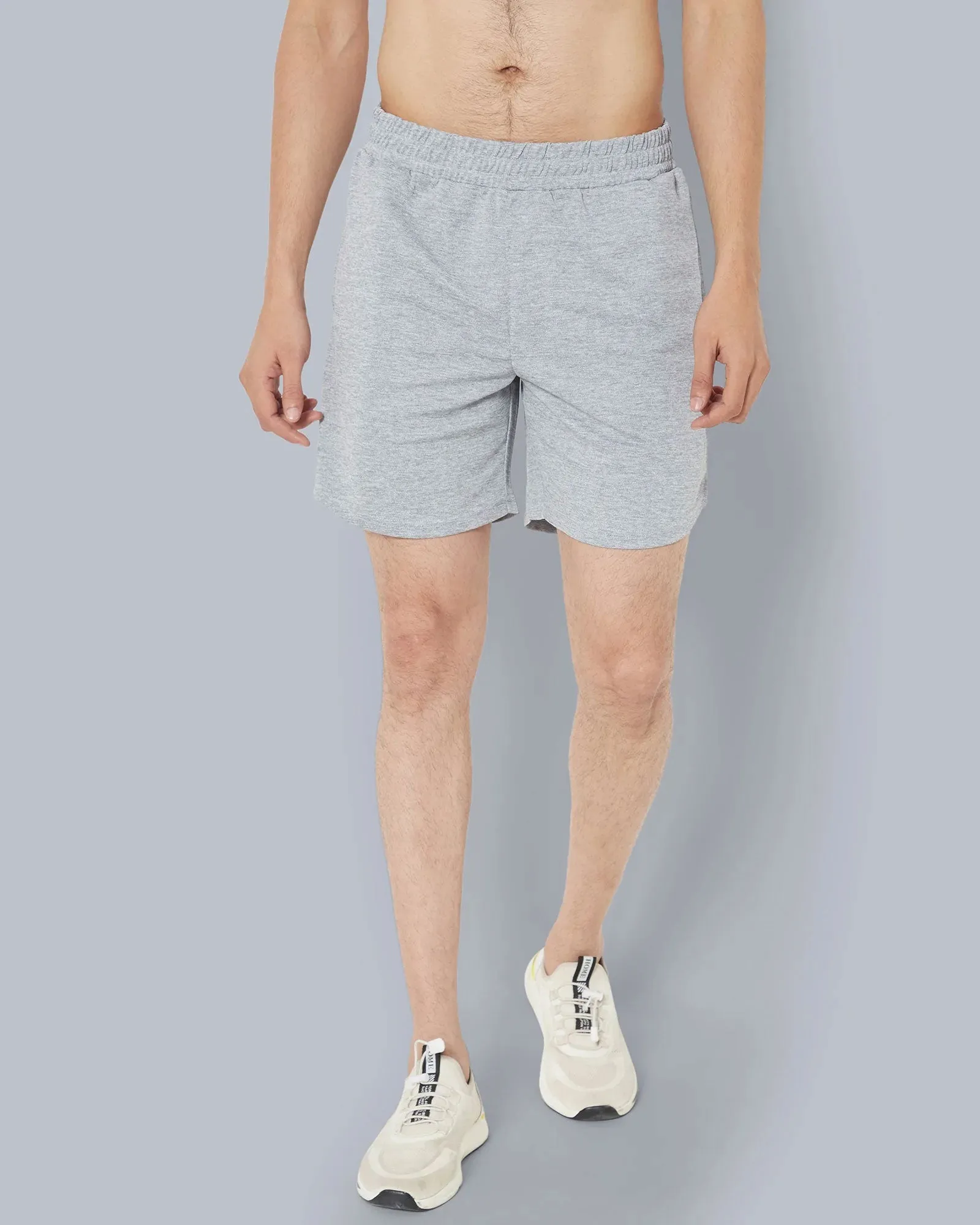 Active Shorts : Steel Grey Melange