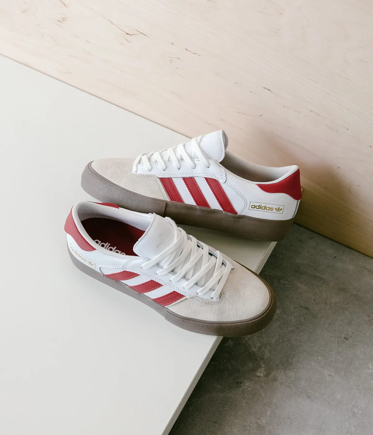 Adidas Matchbreak Super Shoes - White / Power Red / Gum