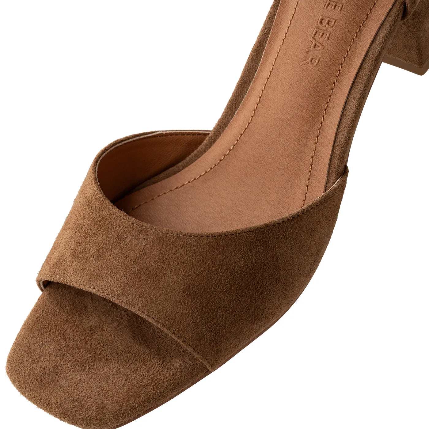 Anni sandal ruskind - Caramel