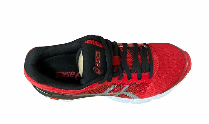 Asics running shoe for boys Gel Nimbus 18 C600N 2393 red-silver-black