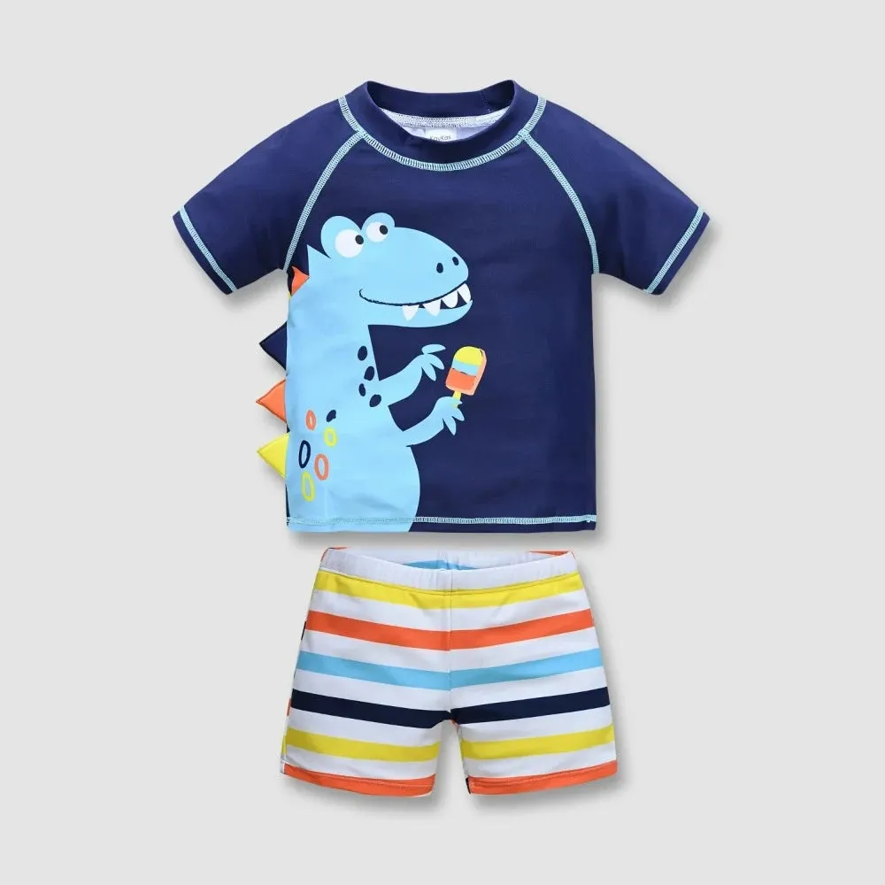 Baby Boy Shark Animal UV Protection Swimwear Set