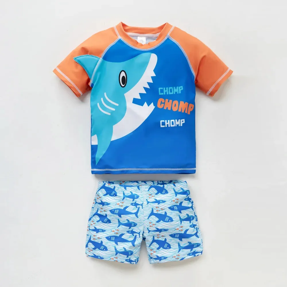 Baby Boy Shark Animal UV Protection Swimwear Set