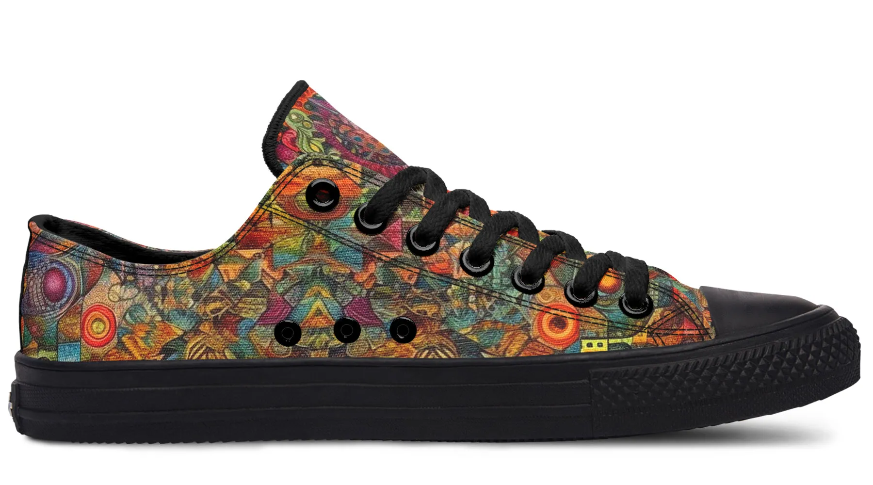 Blotter Patch Art Low Top Shoes