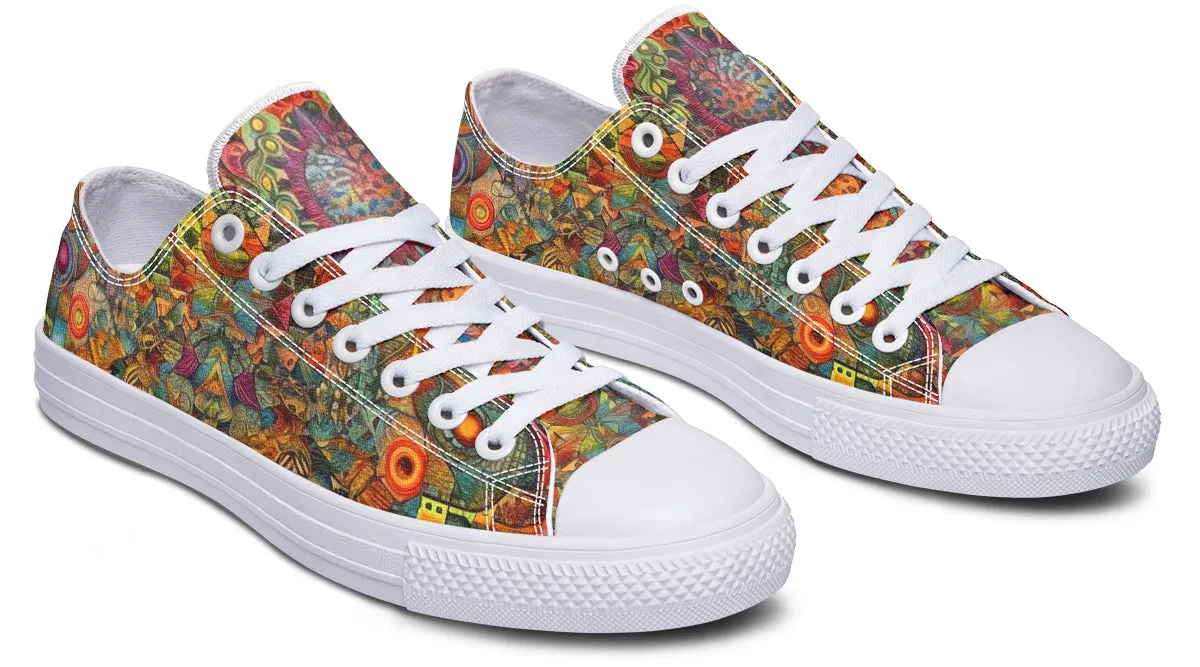 Blotter Patch Art Low Top Shoes