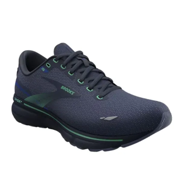 Brooks Men's Ghost 15 Crown Blue/Black/Green