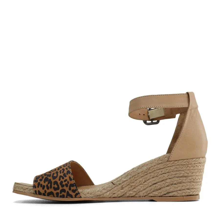 Bueno - Mary Espadrille - Tan Leopard