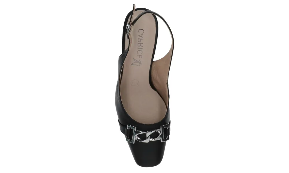 Caprice - Venezia Slingback Heels Black