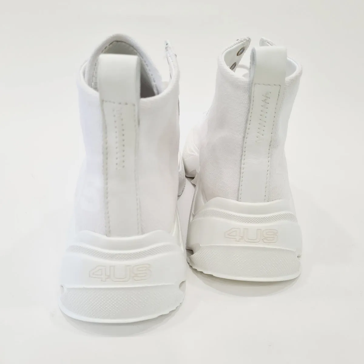 Cesare Paciotti 4us sneaker Donna 5 cm pelle e tessuto white art.RD10 rif.113