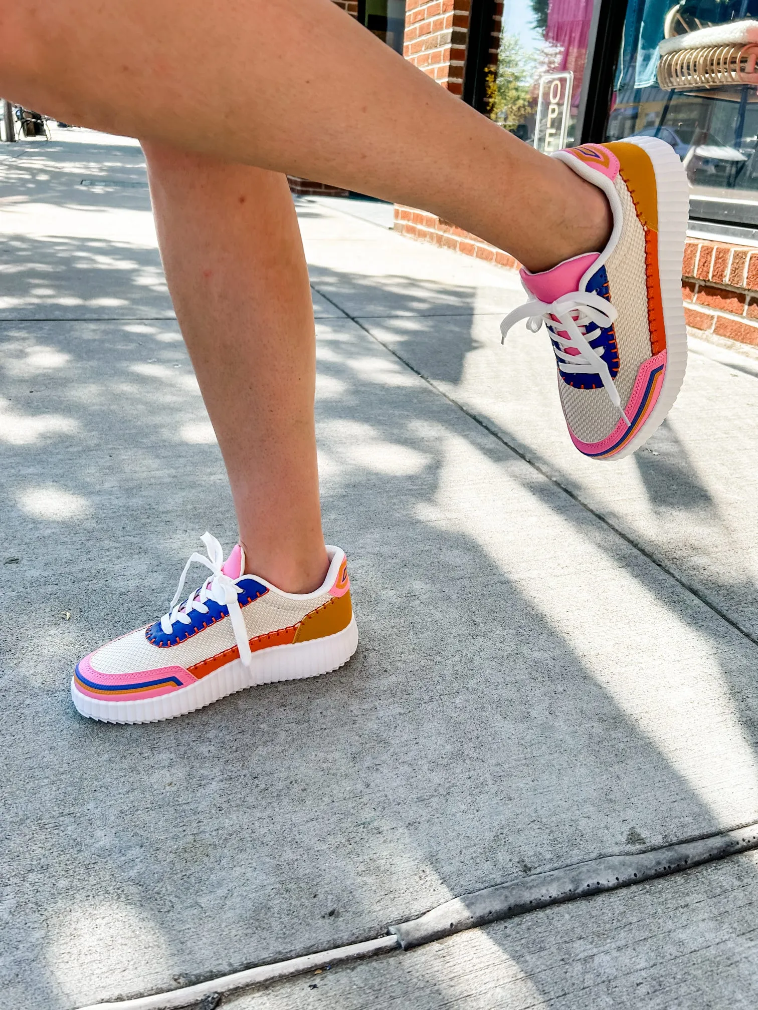 Chinese Laundry | Sprinted Mesh Colorful Sneaker