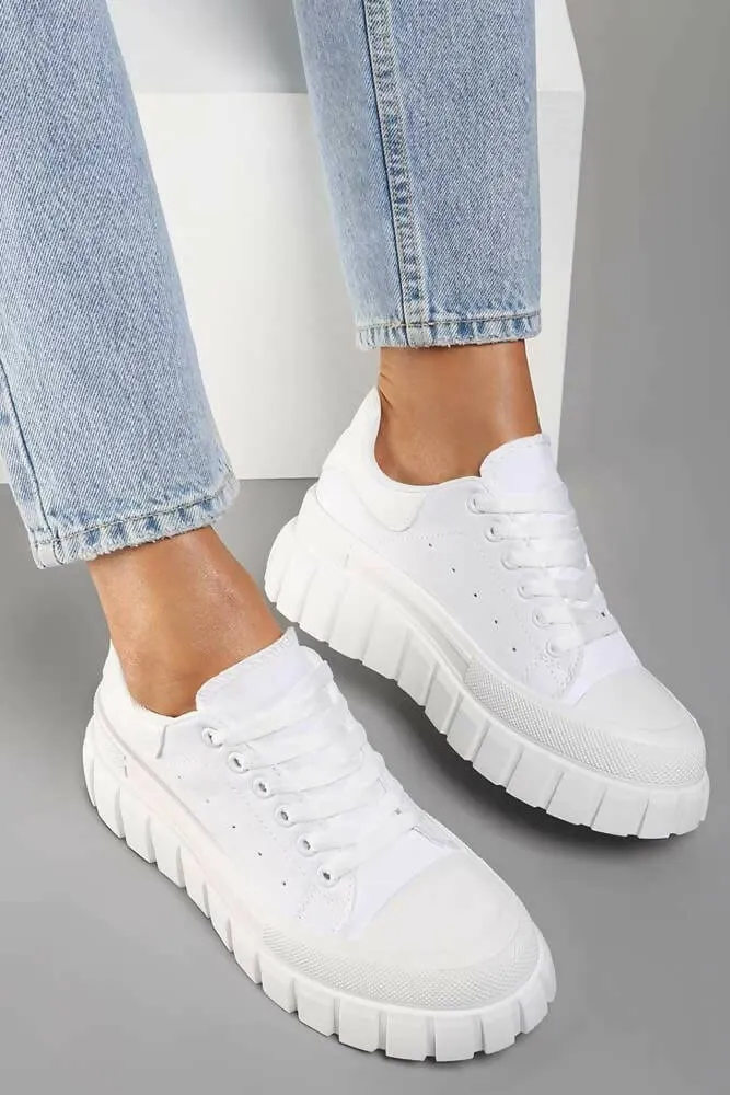 Chunky Sole Lace Trainers