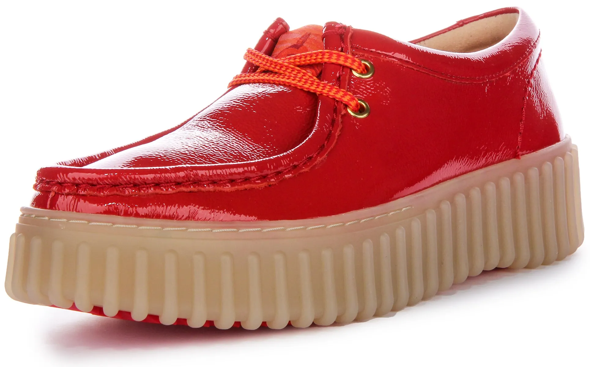 Clarks Torhill Bee In Red Patent For Women