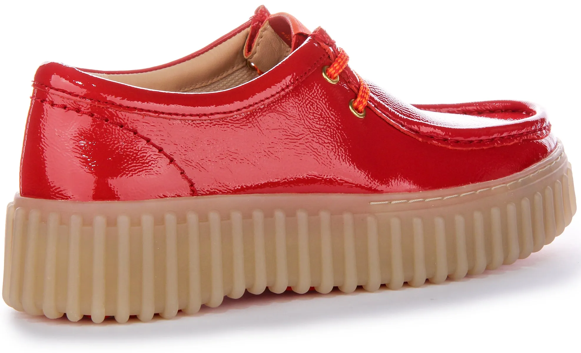 Clarks Torhill Bee In Red Patent For Women