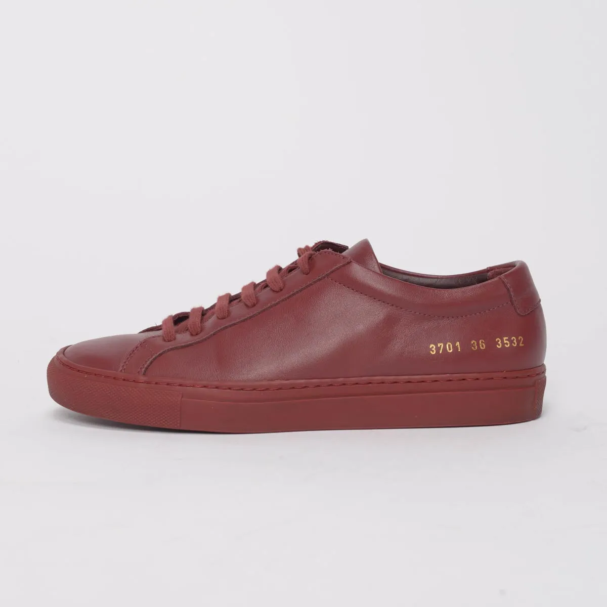 Common Projects Brick Leather Achilles Low Sneakers 36