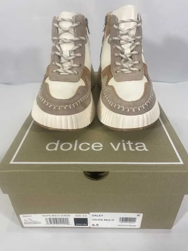 DALEY SNEAKERS TAUPE MULTI SUEDE - re:vita