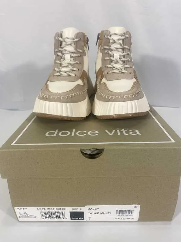 DALEY SNEAKERS TAUPE MULTI SUEDE - re:vita