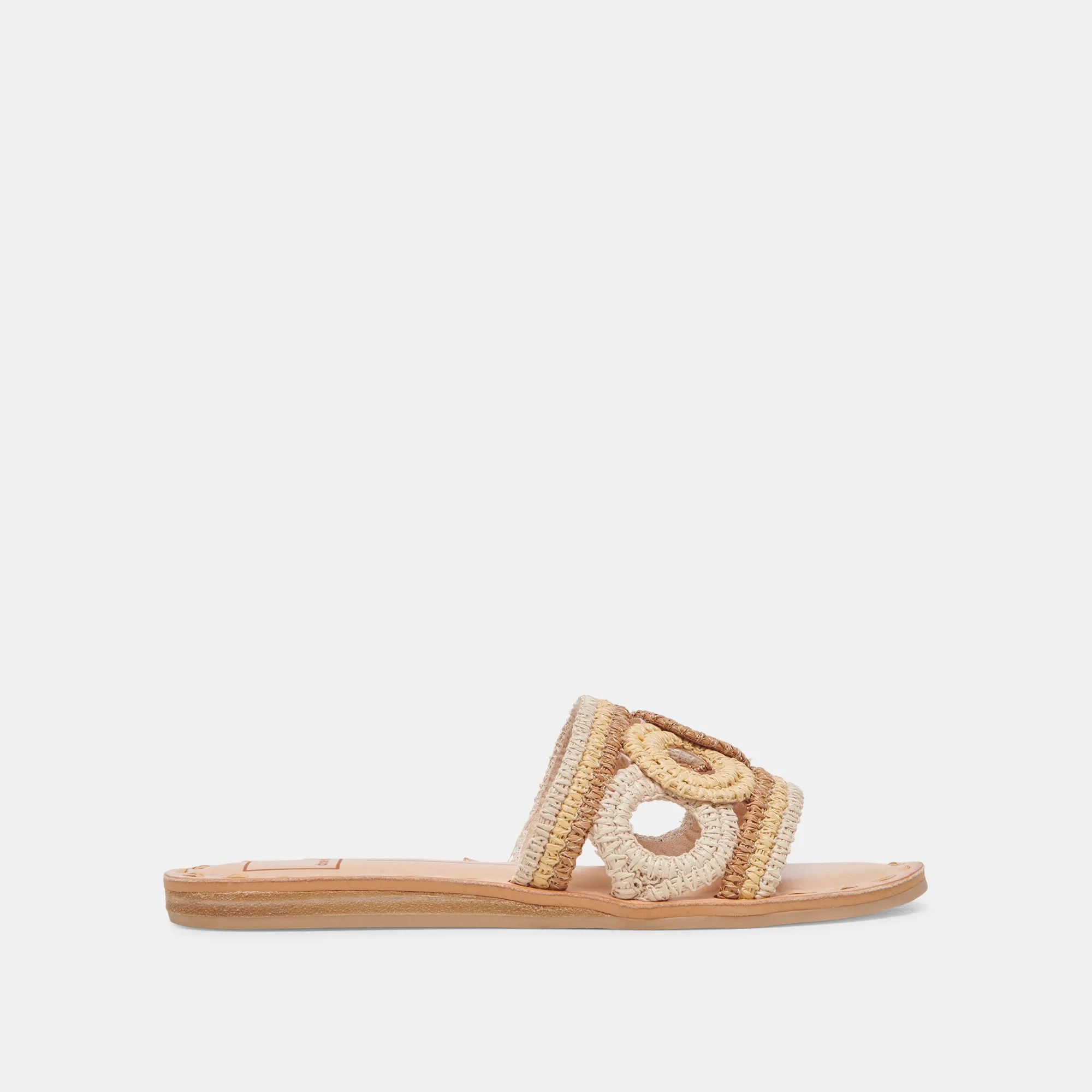 DANY SANDALS NATURAL MULTI RAFFIA