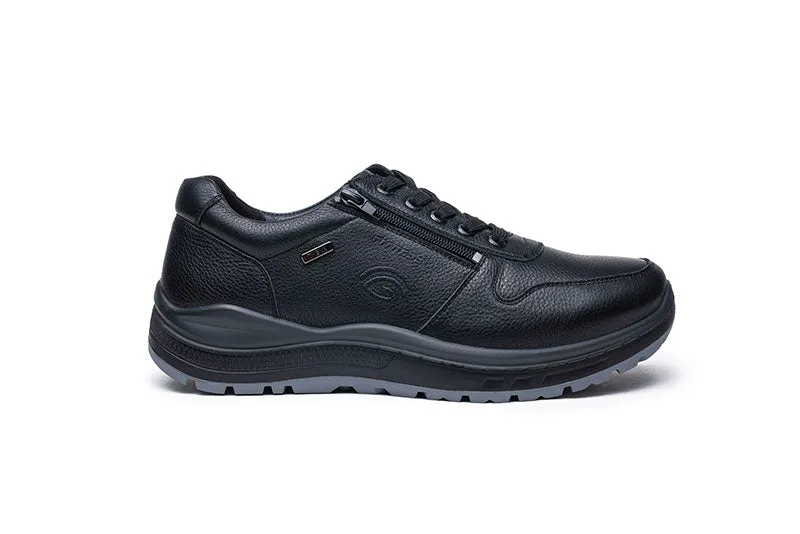 G-Comfort Mens Black leather Shoes Laced Wide Water Repellent R1282S