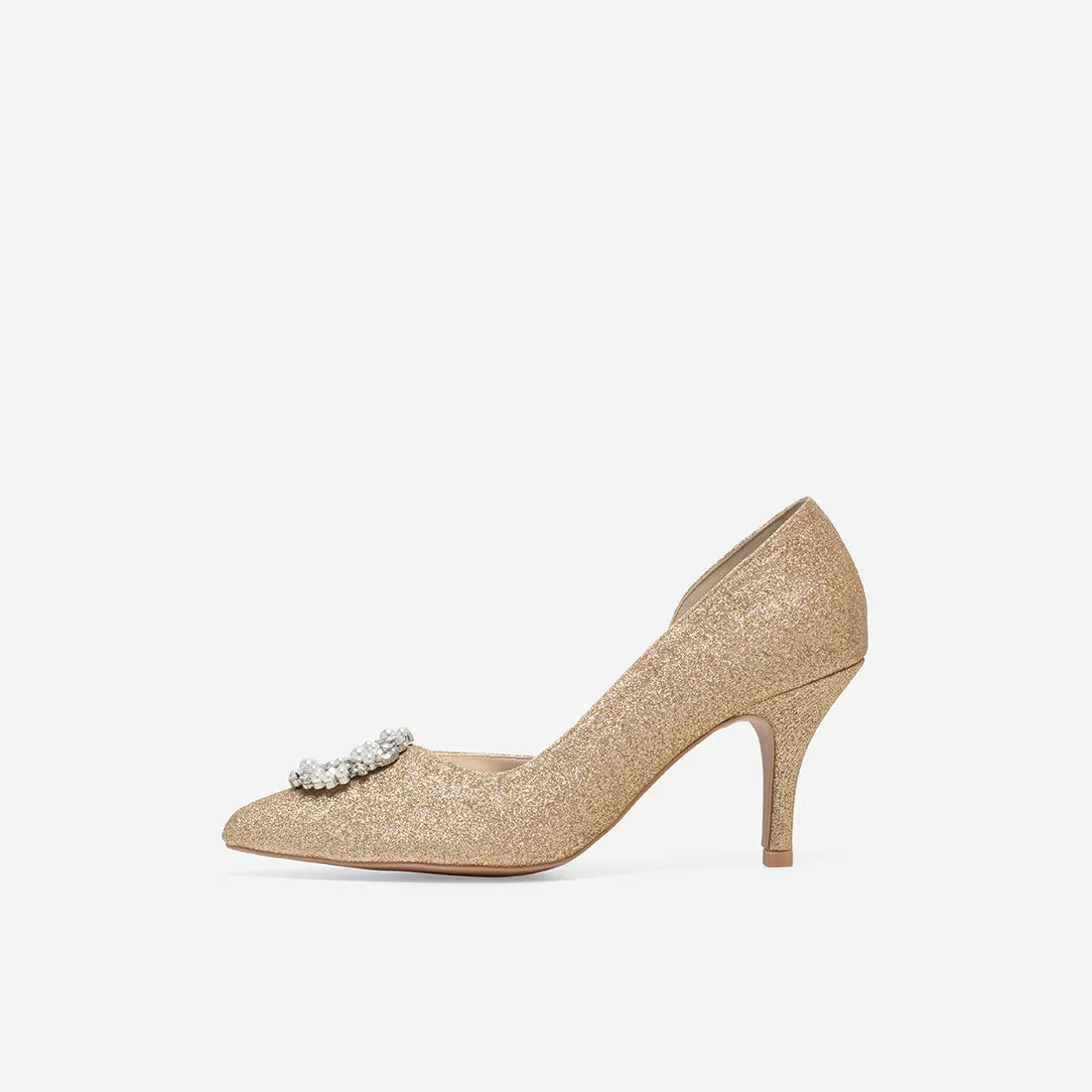 Heart of Eternity Cynthia Gold Pumps