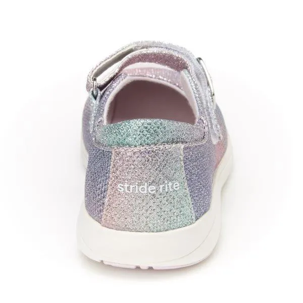 Holly Kid's Athletic Mary Jane Shoe - Rainbow Multi