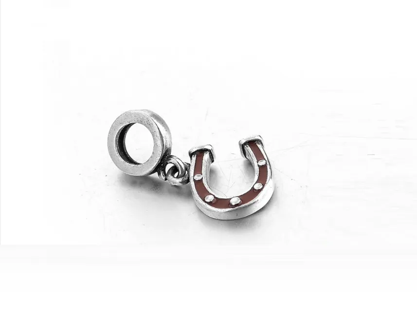 Horseshoe Charm 925 Sterling Silver