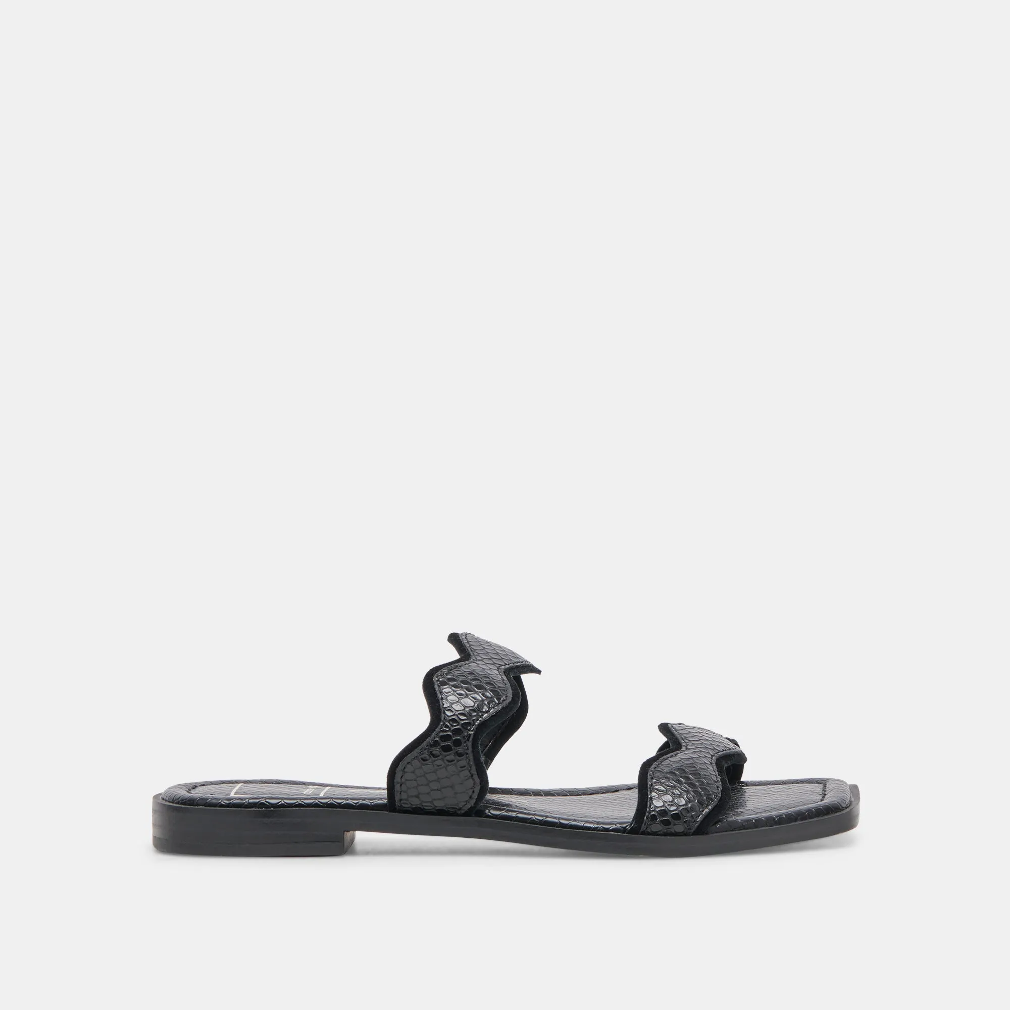 ILVA SANDALS ONYX EMBOSSED LEATHER