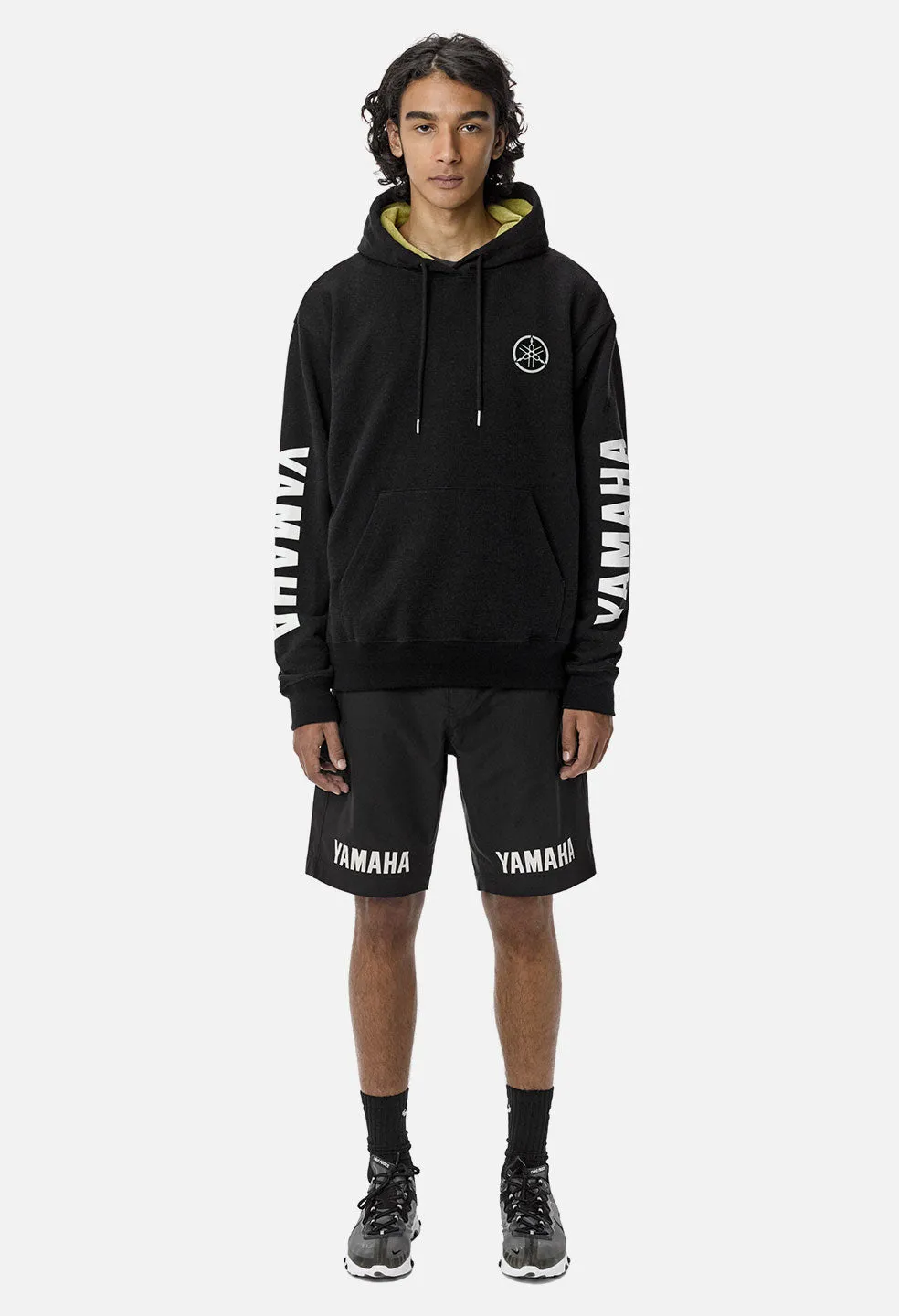 John Elliott X Yamaha Hoodie / Black X Yellow