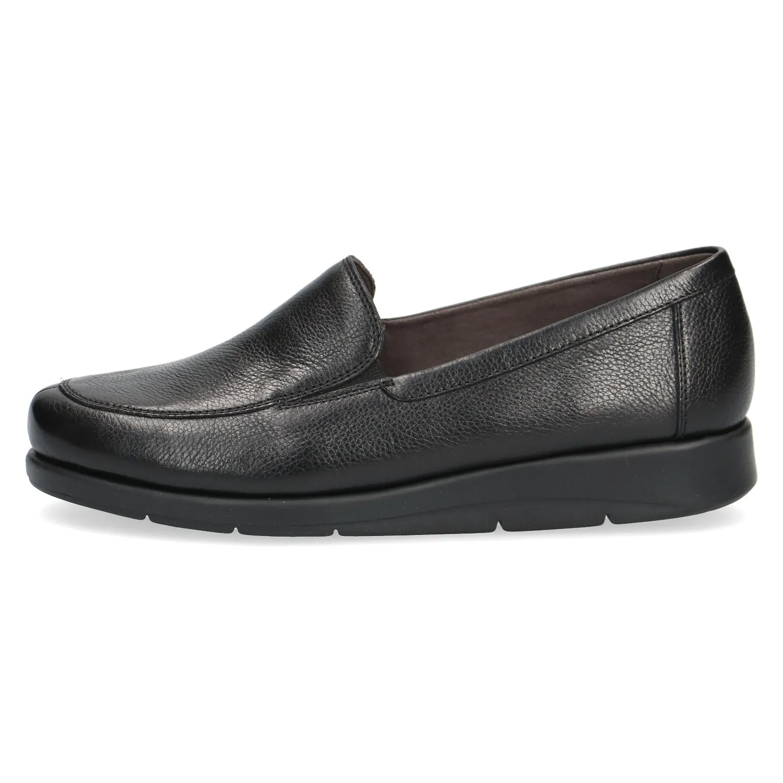 Ladies Caprice Black Nappa Slip On Shoes Soft Leather SALE