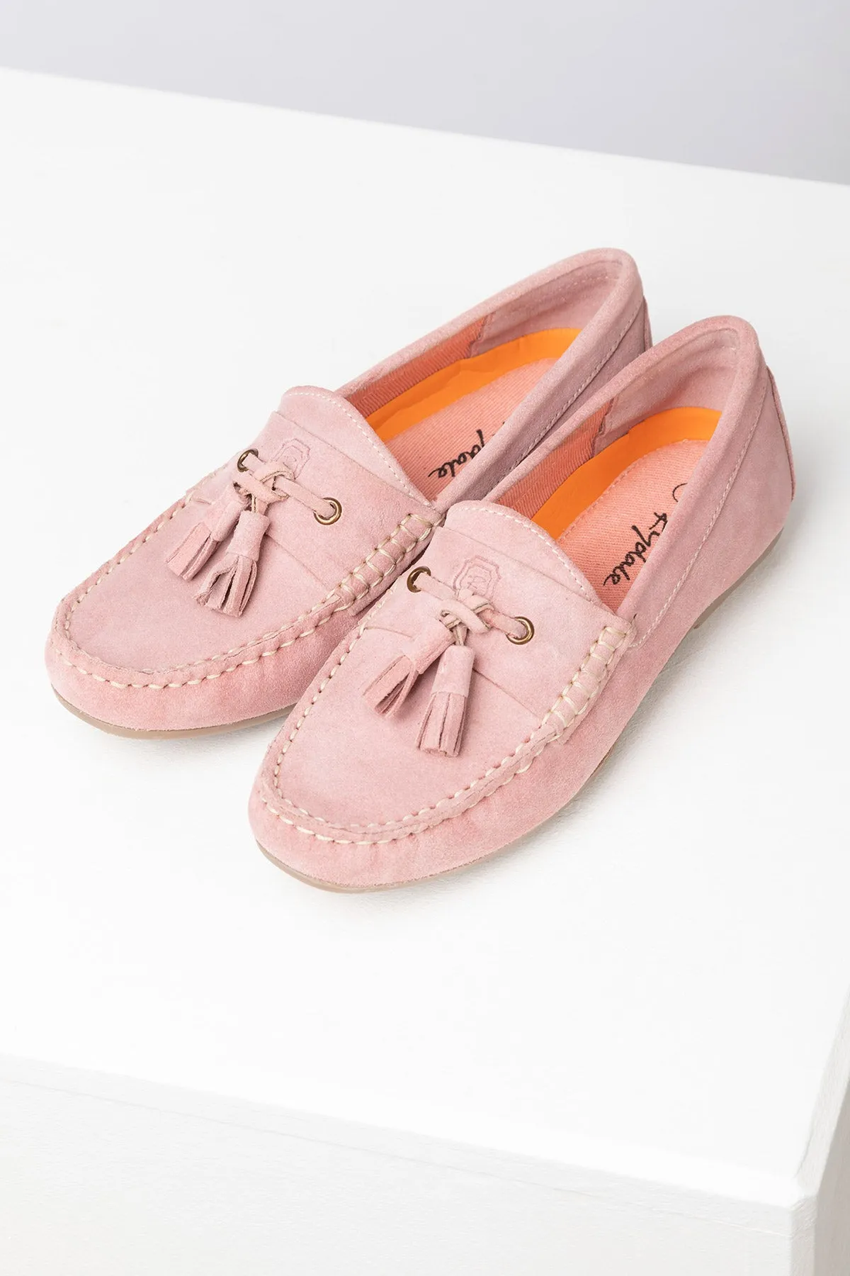 Ladies Suede Tassel Driving Loafers - Wrelton