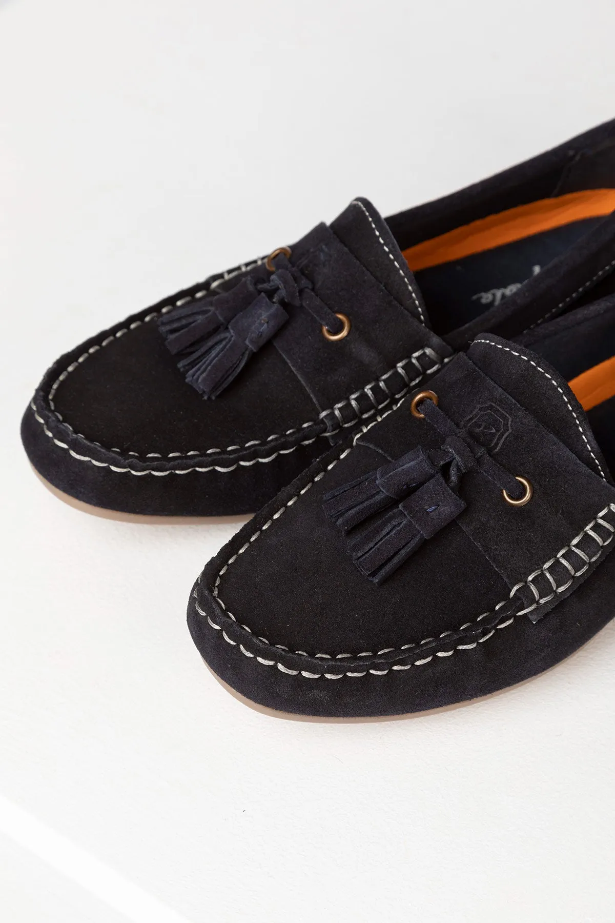 Ladies Suede Tassel Driving Loafers - Wrelton