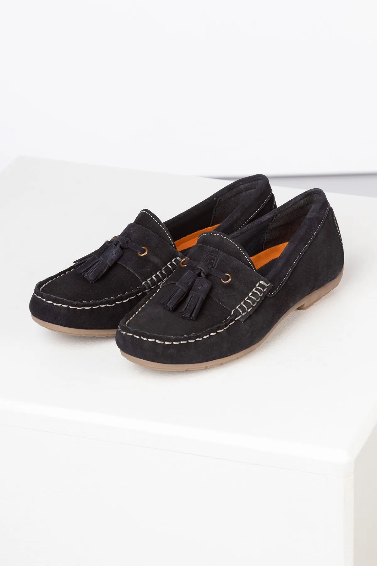 Ladies Suede Tassel Driving Loafers - Wrelton