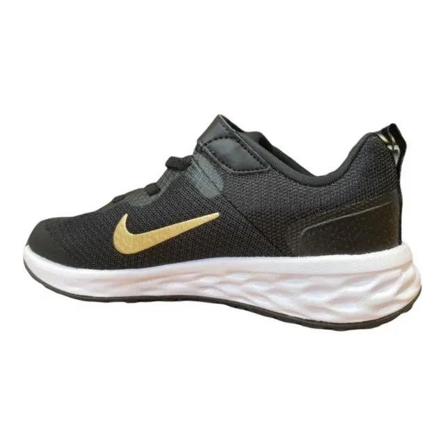 Nike Revolution 6 DD1095 002 black-metallic gold-white sneaker