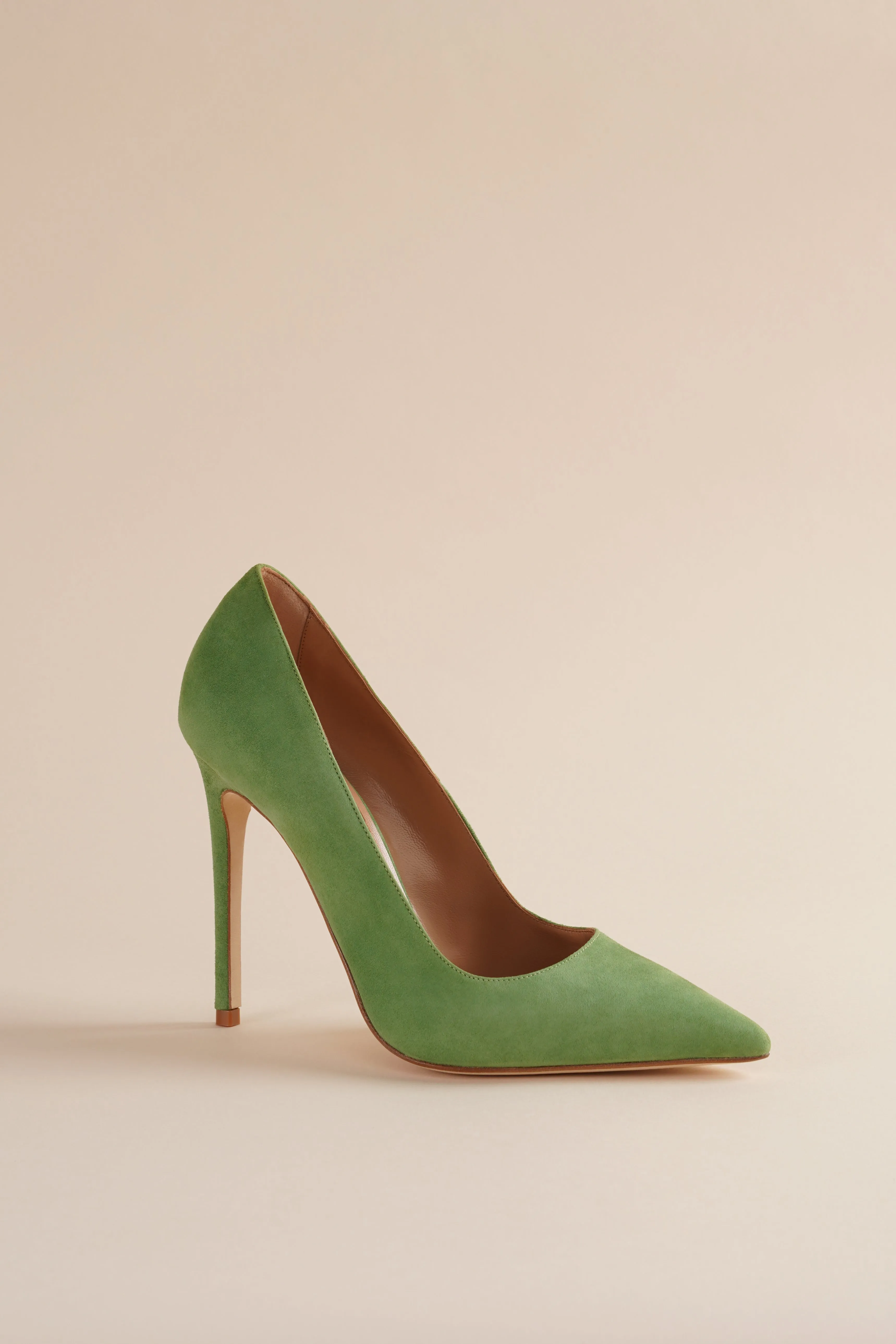 Nude Pump in Cactus Suede