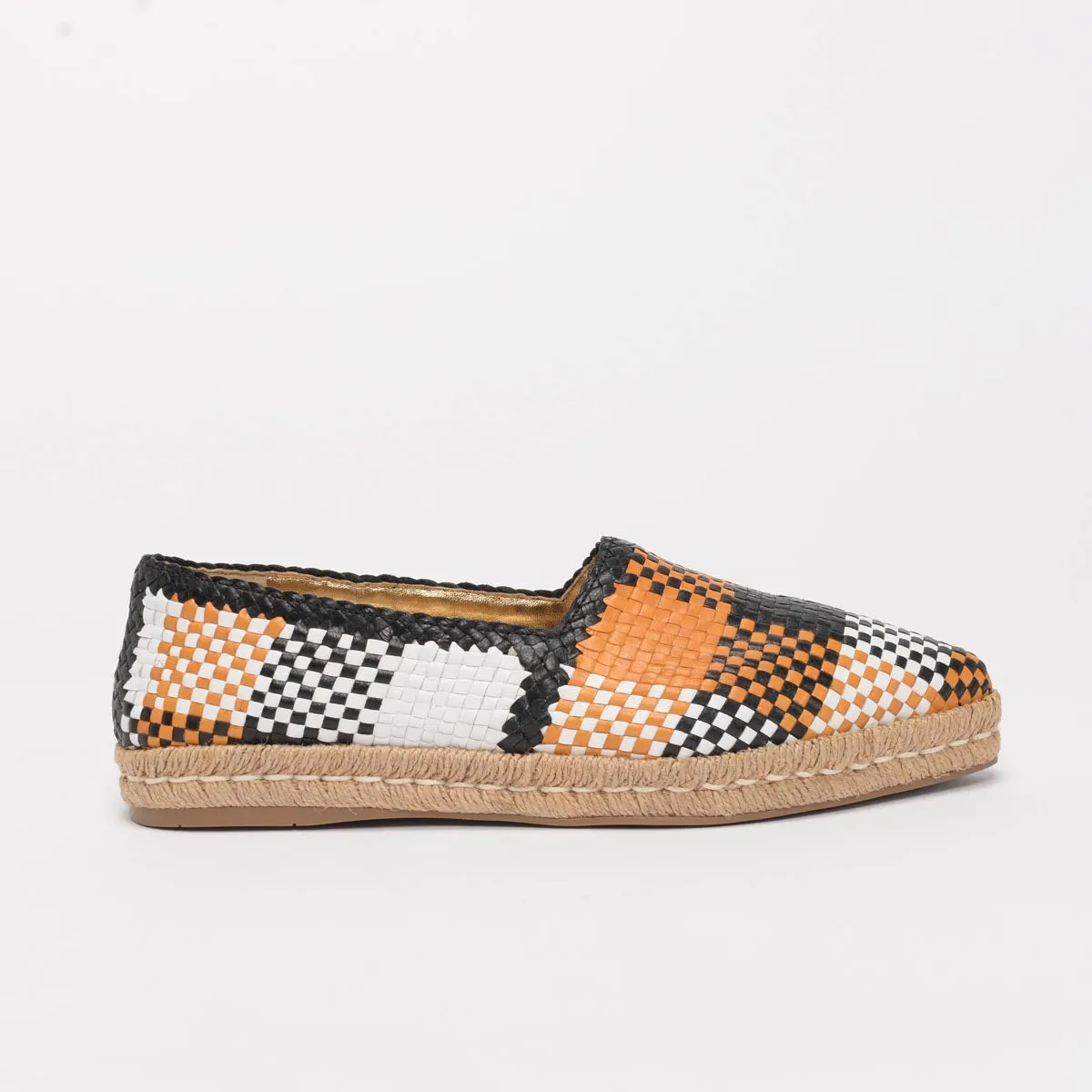 Prada Multi-Colour Woven Leather Espadrilles 40