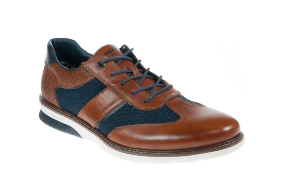 Rieker - Lace-Up Brogue Brown & Navy