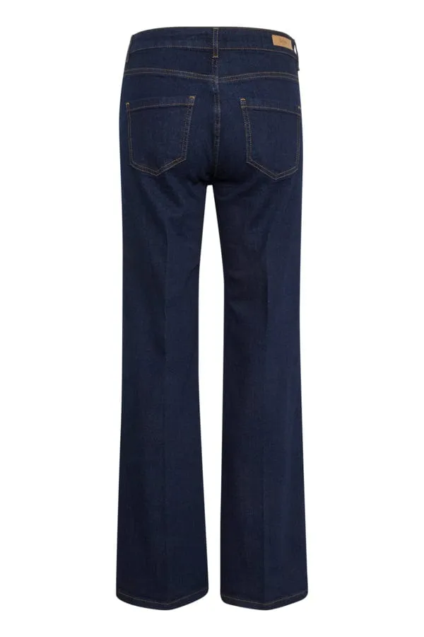 Saint Tropez Bootcut Jeans Dark Indigo