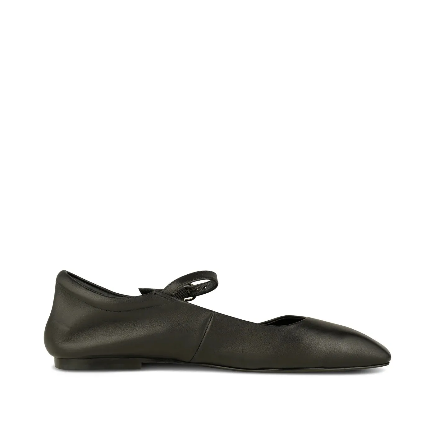 SHOE THE BEAR MAYA BALLERINA LEATHER BLACK