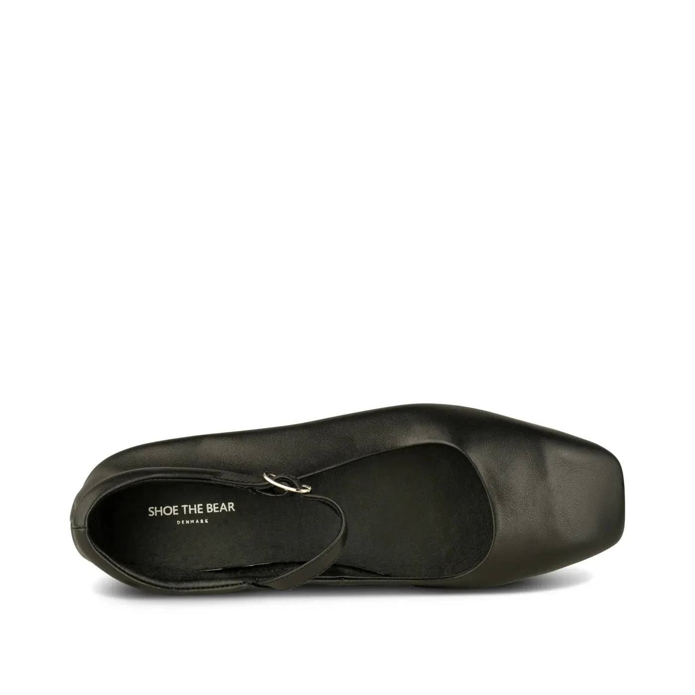 SHOE THE BEAR MAYA BALLERINA LEATHER BLACK