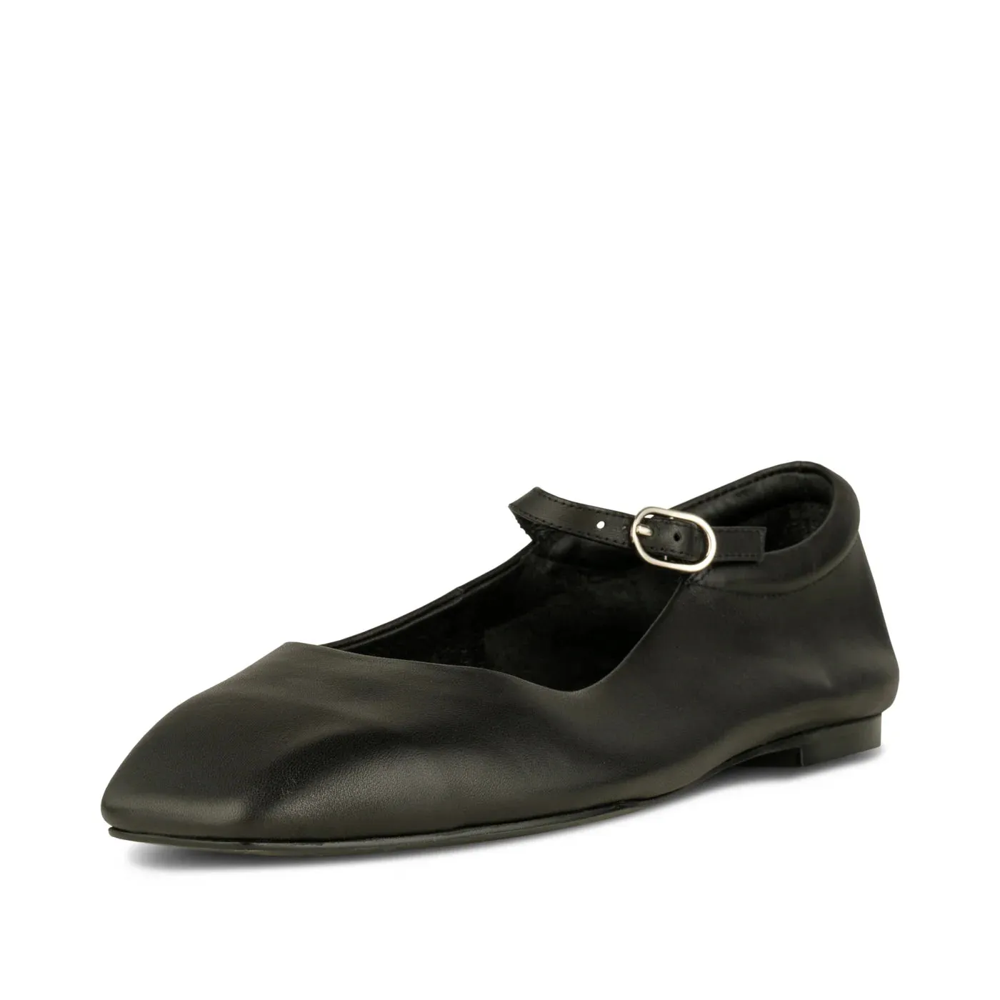 SHOE THE BEAR MAYA BALLERINA LEATHER BLACK