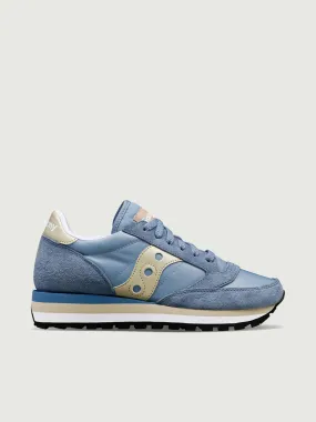 SNEAKER SAUCONY JAZZ TRIPLE AZZURRO E ORO